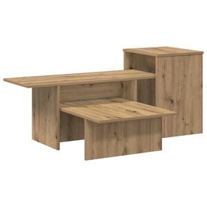 vidaXL Console Table Artisan Oak 91.5 x 35 x 38.5 cm Engineered Wood