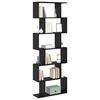 vidaXL Book Cabinet Black Oak 70 x 24 x 193.5 cm Engineered Wood