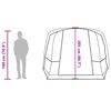 vidaXL Camping Tent Tunnel 4-Person Blue Waterproof