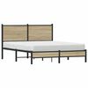 vidaXL Metal Bed Frame without Mattress Sonoma Oak 140x200 cm