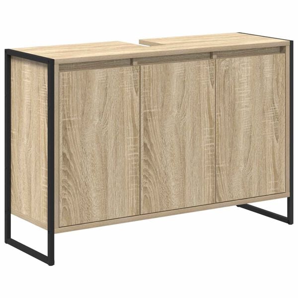 vidaXL Bathroom Cabinet Sonoma 90 x 30 x 60 cm Engineered Wood