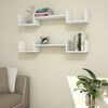 Homemania Wall Shelf Life 107.2x22x17cm White