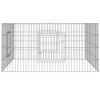 vidaXL Rabbit Cage 110x110x55 cm Galvanised Iron
