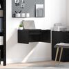 vidaXL Wall-Mounted Desk Black Oak 60 x 45 x 30 cm Engineered Wood