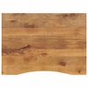 vidaXL Desk Top with Curve 100x80x2.5 cm Solid Wood Rough Mango