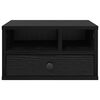 vidaXL Printer Stand Black Oak 40 x 32 x 24 cm Engineered Wood