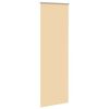 vidaXL Roller Blind Blackout Beige 65x210 cm Fabric Width 60.7 cm Polyester