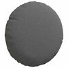 vidaXL Seat Cushions 2 pcs Dark Grey Ø30 x 13 cm Fabric