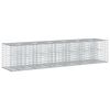 vidaXL Gabion Raised Bed 2 pcs 260 x 60 x 55 cm Galvanised Steel