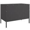vidaXL TV Cabinet Black 68x39x50.5 cm Steel