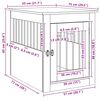 vidaXL Dog Crate Furniture Black 55x75x65 cm Engineered Wood
