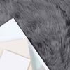 vidaXL Faux Sheepskin Rug Tafalla Anthracite 50 x 80 cm Polyester