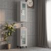 vidaXL Hanging Wall Cabinet Concrete Grey 34.5x34x90cm