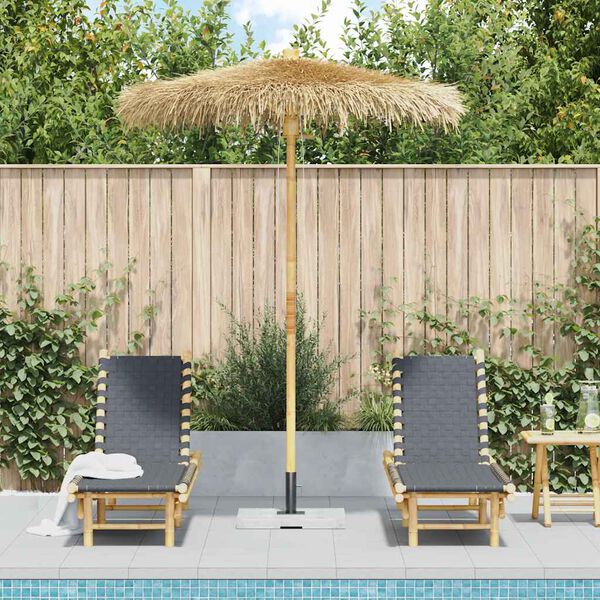 vidaXL Tiki Umbrella with Banana Leaf Canopy 180 cm Bamboo