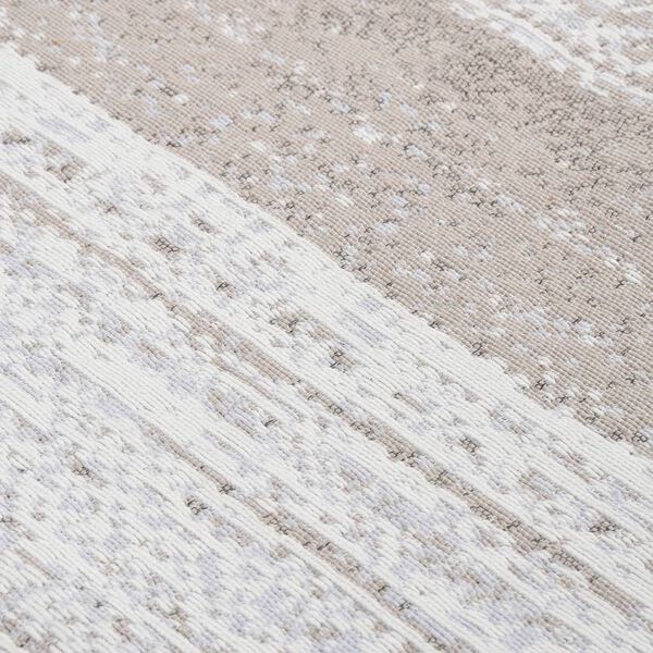 vidaXL Rug Beige 100x300 cm Cotton