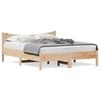 vidaXL Bed Frame without Mattress 150x200 cm King Size Solid Wood Pine