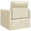 vidaXL Sofa Bed Cream 74 x 77 x 81 cm Artificial Leather