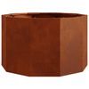 vidaXL Planter Rusty 60 x 60 x 35 cm Weathering Steel