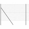 vidaXL Ground Fix Welded Wire Fence 25 x 1.6 m (W x H)