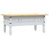vidaXL Coffee Table Mexican Pine Corona Range White 100x55x45 cm