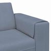 vidaXL Fabric Sofa with Cushion Blue 208 cm Corduroy fabric