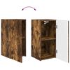 vidaXL TV Wall Cabinet Set 4 pcs Smoked Oak Engineered Wood