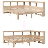 vidaXL Bookcase Bed without Mattress 140x190 cm Solid Wood Pine