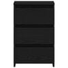 vidaXL Bedside Cabinet Black Oak 40 x 35 x 62.5 cm Engineered Wood