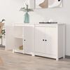 vidaXL Sideboards 2 pcs White 70x35x80 cm Solid Wood Pine