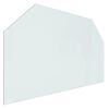vidaXL Fireplace Glass Plate Hexagon 100x60 cm