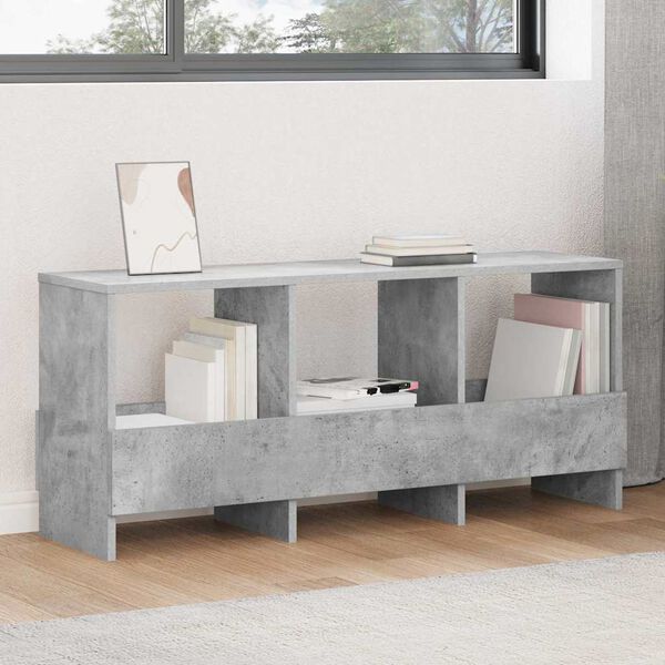 vidaXL Magazine Rack Concrete Grey 102 x 30 x 45 cm