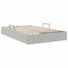 vidaXL Storage Bed with Mattress Light Grey 120 x 200 cm Velvet