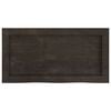 vidaXL Bathroom Countertop Dark Brown 60x30x(2-6) cm Treated Solid Wood