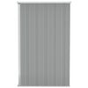 vidaXL Wall-mounted Garden Shed Grey 118x100x178 cm Galvanised Steel