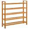 vidaXL Shoe Rack | Natural Oak | Solid Oak Wood | Standard | Shoe Rack