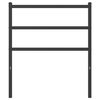 vidaXL Metal Replace Headboard Black 75 cm
