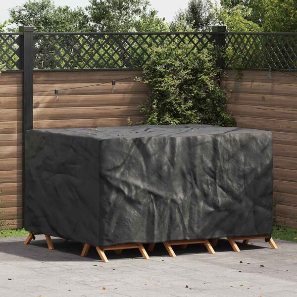 vidaXL Furniture Cover Plain Black 180 x 120 x 74 cm 420D