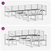 vidaXL Outdoor Sofa Set 9 pcs Natural Solid Acacia Wood