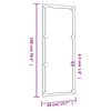 vidaXL Wall Mirror with LED Lights 40x100 cm Glass Rectangle