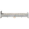vidaXL Bed Frame without Mattress Concrete Grey 180x200 cm Super King