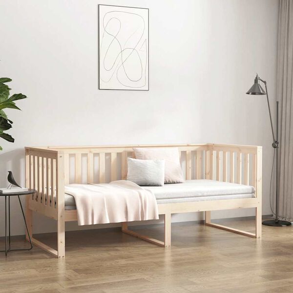vidaXL Day Bed without Mattress 100x200 cm Solid Wood Pine