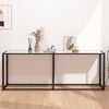 vidaXL Console Table White Marble 200x35x75.5cm Tempered Glass