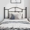 vidaXL Metal Headboard Black 100 cm