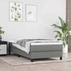 vidaXL Pocket Spring Bed Mattress Grey 120 x 190 cm Polyester