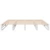 vidaXL Bed Frame without Mattress White 180x200 cm Super King Solid Wood Pine