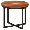 vidaXL Coffee Table 35x35x30 cm Solid Wood Acacia and Iron