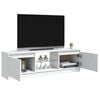 vidaXL TV Cabinet with LED Lights White 120x30x36 cm