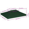 vidaXL Gazebo Cover Canopy Replacement 310 g / m² Green 3 x 4 m