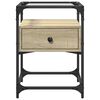 vidaXL Bedside Cabinet Sonoma Oak 40x40x55 cm Engineered Wood