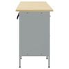 vidaXL Work Cabinet with Drawer 4 pcs Black and Grey 200 x 55 x 85 cm